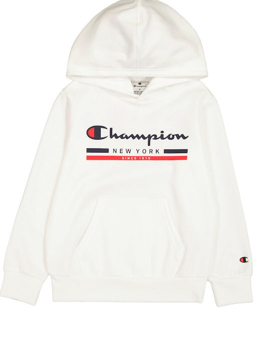 Champion Детски Суичър с Качулка White