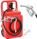 Portable Fuel Tank Electric Pump Wheeled Dispenser 37 L Min 120 L