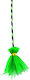 Carnival Broom Green for Halloween 1pcs