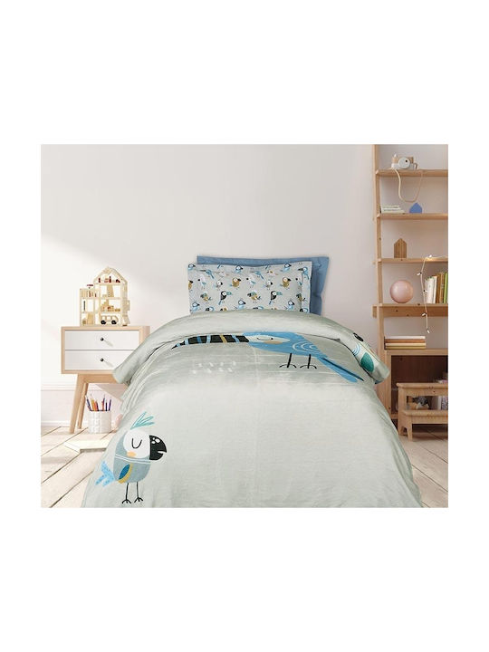 Das Home Blanket Fleece Blue, Grey, Mint 160x220cm 420588104914