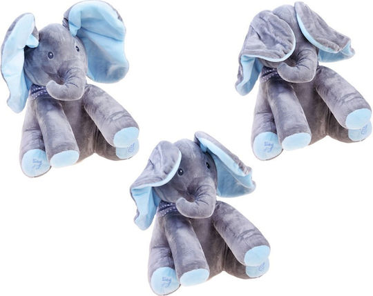 Interactive Plush Elephant Mascot Elephant Covers Its Eyes Sings Za3112