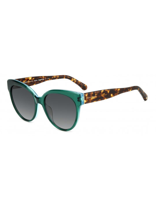 Kate Spade De damă Ochelari de soare cu Verde Din plastic Cadru și Gri Ochelari de soare Lentilă