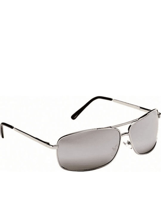 EyeLevel Sunglasses Silver with Metal Frame & Silver Lens