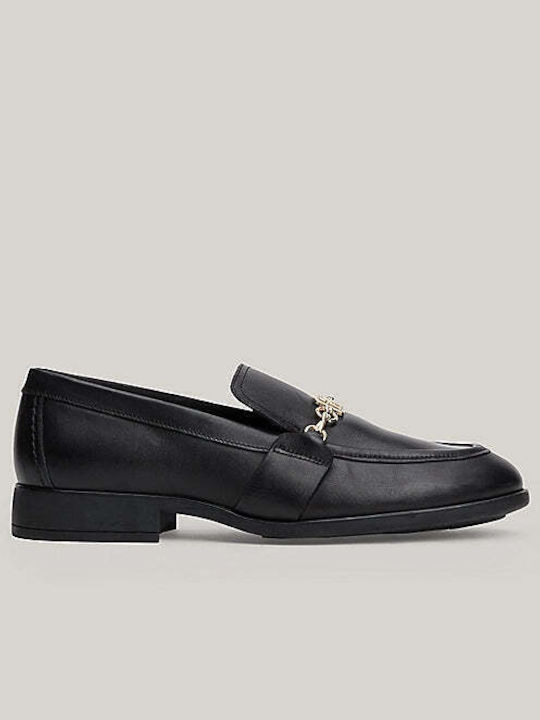 Tommy Hilfiger Leather Women's Loafers in Black...