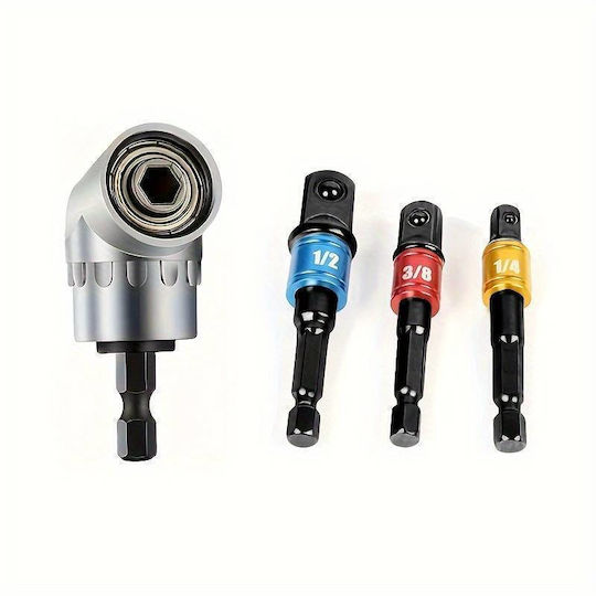 Adapter with Input 1/4'' and Output Bit Holder / 1/4'' 4pcs