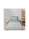 Das Home Sheet Set Single Cotton 4914 Blue, Grey, Mint 170x240cm 3pcs