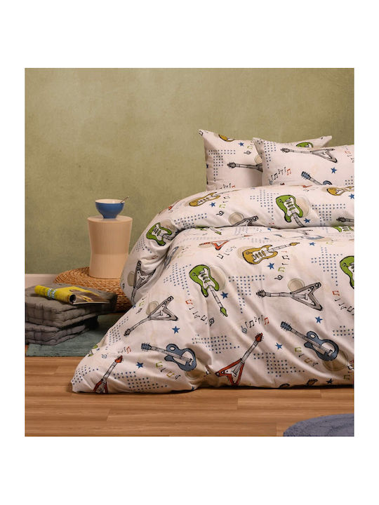 Melinen Kinder Kissenbezüge Set 53x72cm Music Ice