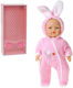 Babypuppe im rosa Strampler 40cm Soundbox spricht singt auf Polnisch Adar