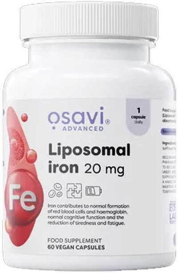 Osavi Liposomal Iron 20мг 60 вегетариански капсули