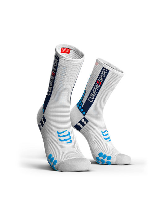 Compressport Αθλητικές Κάλτσες Λευκές 1 Ζεύγος