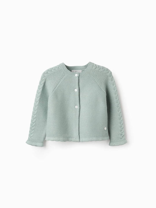 Zippy Kids Cardigan Knitted Mint