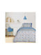 Das Home Set Kids Duvet Cover Single with Pillowcase Cotton Blue, Grey, Orange 160x240cm