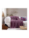 Nef-Nef Homeware Vivo Pătură Blănoasă Canapea 130x180cm Orchid