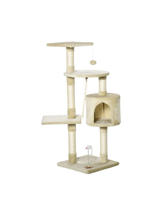 Cat Scratching Post Cat Trees Beige 40x40x112cm.