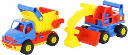 Polesie 0452 Construck Dump Truck and Wheel Excavator in Mesh