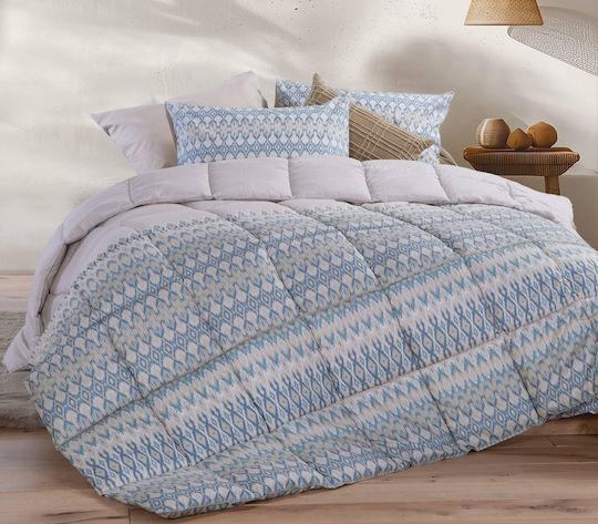 Nef-Nef Homeware Пухено Куинсайз с Пълнеж Hollowfiber 220x240бр Avion Бежов 330 г/м²Gsm