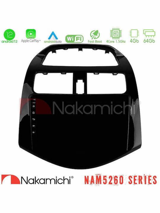 Nakamichi Auto-Audiosystem für Chevrolet Funke 2009-2015 (Bluetooth/USB/AUX/WiFi/GPS/Apple-Carplay/Android-Auto) mit Touchscreen 9"