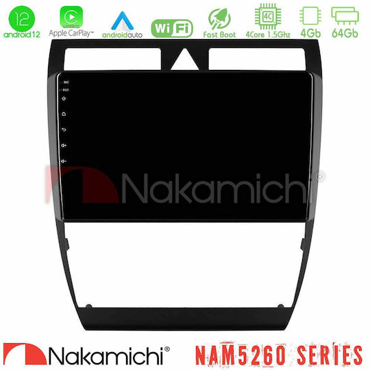 Nakamichi Ηχοσύστημα Αυτοκινήτου για Citroen C5 Audi A6 1997-2004 (Bluetooth/USB/AUX/WiFi/GPS/Apple-Carplay/Android-Auto) με Οθόνη Αφής 9"