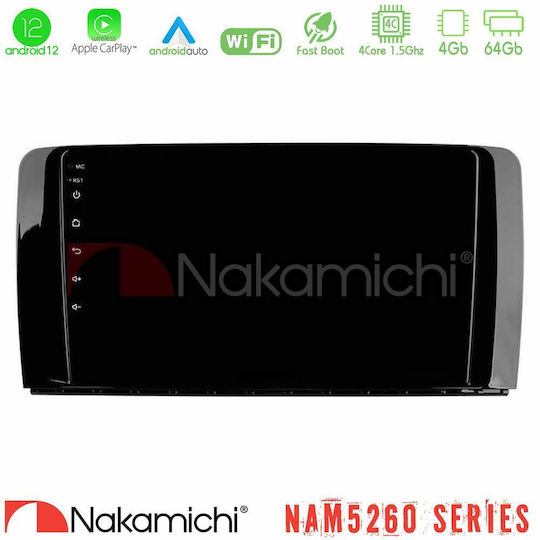 Nakamichi Auto-Audiosystem 2006-2012 (Bluetooth/USB/AUX/WiFi/GPS/Apple-Carplay/Android-Auto) mit Touchscreen 9"