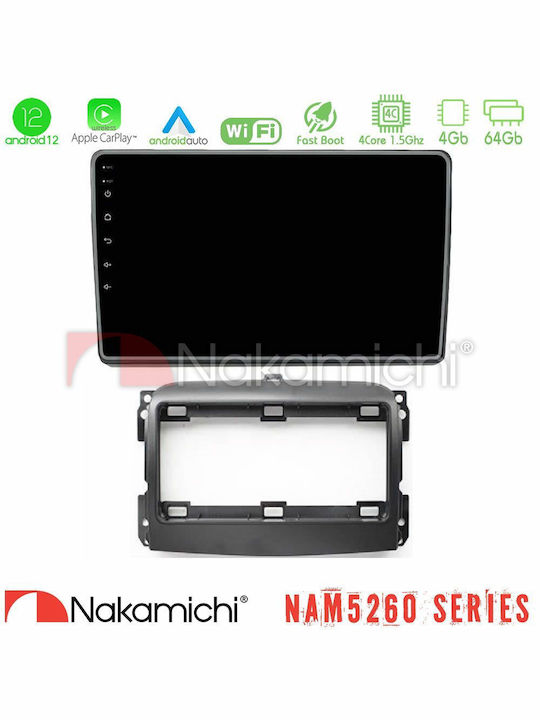 Nakamichi Автомобилна Аудио Система (Блутут/USB/AUX/WiFi/GPS/Apple-Carplay/Android-Auto) с Тъчскрийн 10"