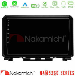 Nakamichi Sistem Audio Auto pentru Suzuki Jimny 2018-2022 (Bluetooth/USB/AUX/WiFi/GPS/Apple-Carplay/Android-Auto) cu Ecran Tactil 9"