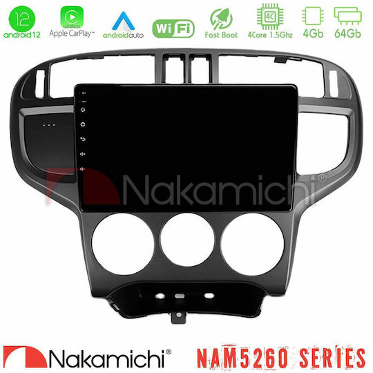 Nakamichi Ηχοσύστημα Αυτοκινήτου για Hyundai Matrix 2001-2010 (Bluetooth/USB/AUX/WiFi/GPS/Apple-Carplay/Android-Auto) με Οθόνη Αφής 9"