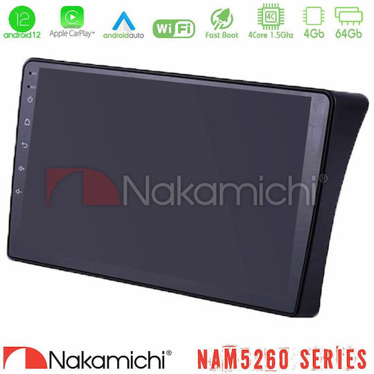 Nakamichi Nam5260 Serie 4core Android12 4+64gb Nissan Navara D40 Navigations-Multimedia-Tablet 9" Carplay & Android Auto