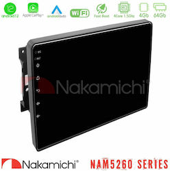 Nakamichi Nam5260 Series 4core Android12 4+64gb Chrysler Dodge Jeep Navigation Multimedia Tablet 10" Carplay & Android Auto