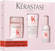Kérastase Genesis Bain Hydra Fortifiant Hair Care & Styling Set Against Hair Loss for Thin Hair with Shampoo, Conditioner & Heat Protection 3 Pieces