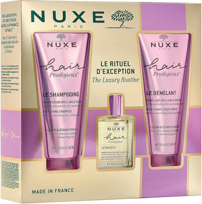 Nuxe The Luxury Routine Σετ Περιποίησης Μαλλιών με Σαμπουάν, Μάσκα και Conditioner 323975