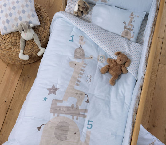 Nef-Nef Homeware Duvet Crib Cotton Multicolour Favorite Toys 110x140cm