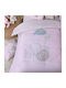 Nef-Nef Homeware Πάπλωμα Κούνιας Ροζ Cute snail 110x140cm