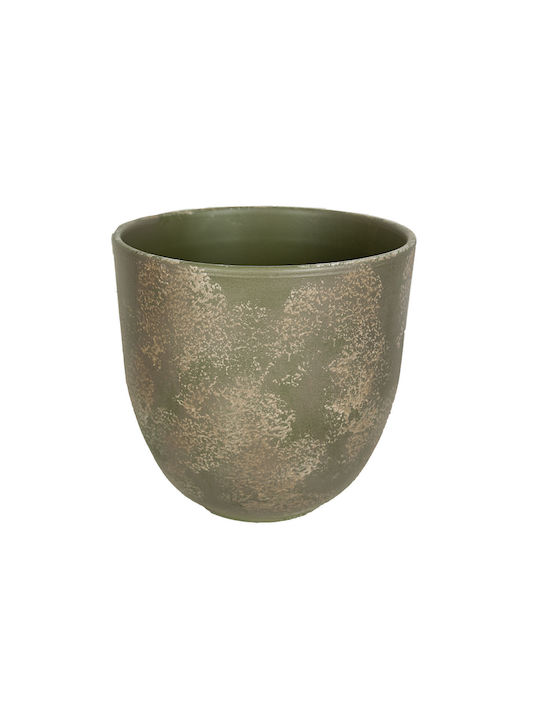 Romimex Flower Pot 27x27cm Green