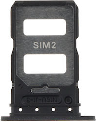 Υποδοχή Κάρτας Sim Μαύρο για Xiaomi Redmi Note 13 Pro+ 5G