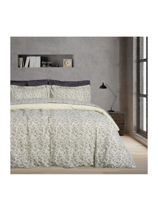 Das Home Duvet Cover Set Cotton Queen with 2 Pi...
