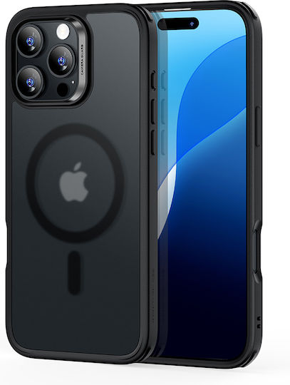 ESR Classic Hybrid Halolock Umschlag Rückseite Silikon / Kunststoff 0.7mm Schwarz (iPhone 17 Pro / iPhone 16 Pro)