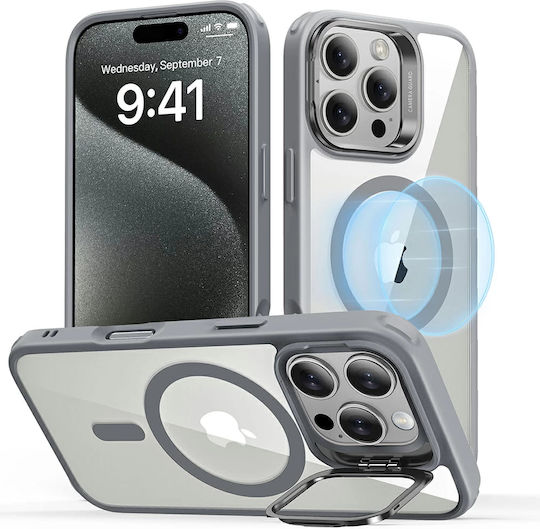 ESR Classic Hybrid Halolock Kickstand Umschlag Rückseite Metallisch Gray (iPhone 17 Pro Max / iPhone 17 Pro / iPhone 16 Pro Max)