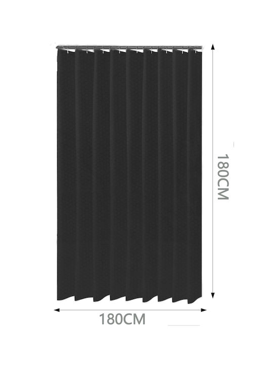 Tpster Shower Curtain Black