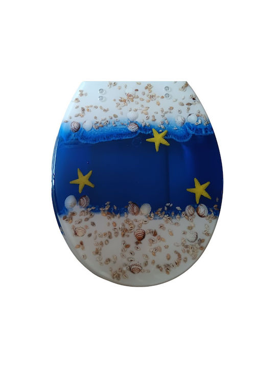 Eurocasa Капак за тоалетна Пластмаса 43x36см Многоцветен