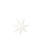 White Hanging Star D60xH18cm