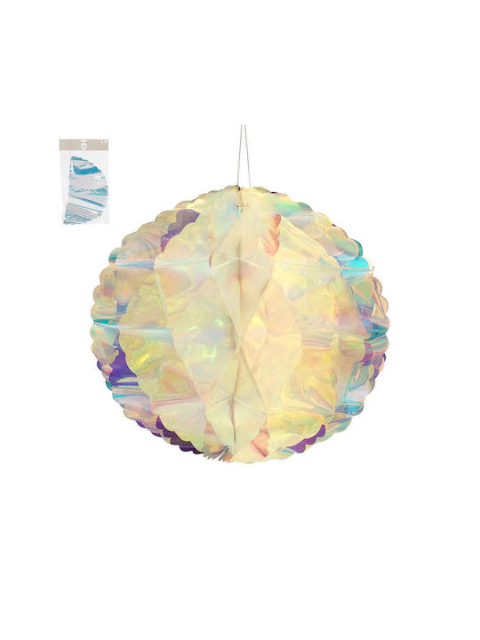 Iridescent Cream Ball Ornament Ø40cm