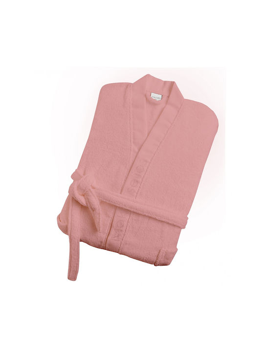 Makis Tselios Home Hola5 Bathrobe with Collar D.pink 420gr/m²