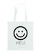 TKT Cotton Shopping Bag in White color