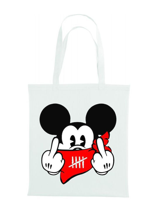 TKT Cotton Shopping Bag in White color