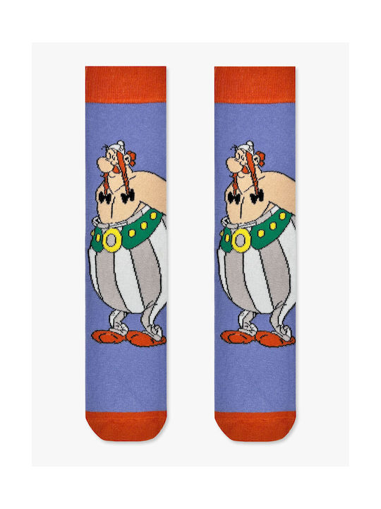 Sox Βαμβακερή Κάλτσα Σχέδια Obelix Γαλαζιο