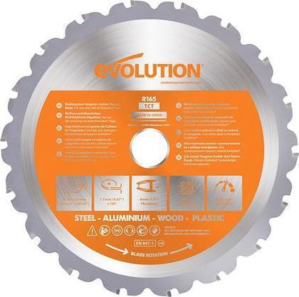 Evolution Multi-purpose Tct Vidia Saw Evolution Rage 165mm/18z