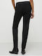 Women's Fabric Trousers Black