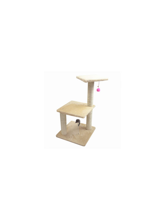 Cat Scratching Post Cat Trees Beige 75x40x40cm.