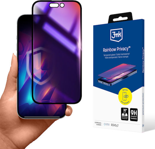 3MK Privacy Tempered Glass (iPhone 15)