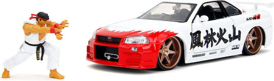 Jada Street Fighter Ryu 1:24 Nissan Skyline Gtr 253255071